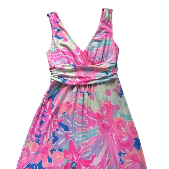 Lilly Pulitzer Sloane Playa Hermosa Sleeveless Maxi Dress Size M - Picture 3 of 12